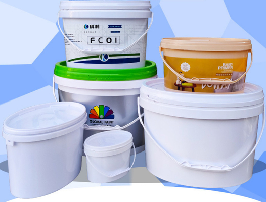 PP / HDPE материал овальный пластиковый ведро с IML печатью или экранопечаткой