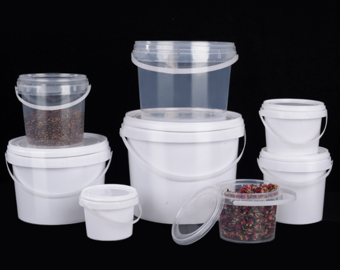 Ведро еды HDPE материальное пластиковое белое или другой цвет 0.2L-20L