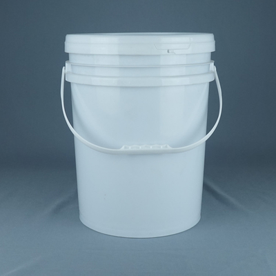 Химическое ведро с белой крышкой из PP/HDPE для печати на экране с тепловой передачей IML