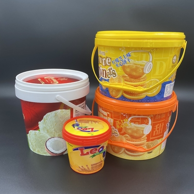 ведро еды 5L PP/HDPE пластиковое с ручкой