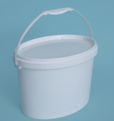 PP / HDPE материал овальный пластиковый ведро с IML печатью или экранопечаткой