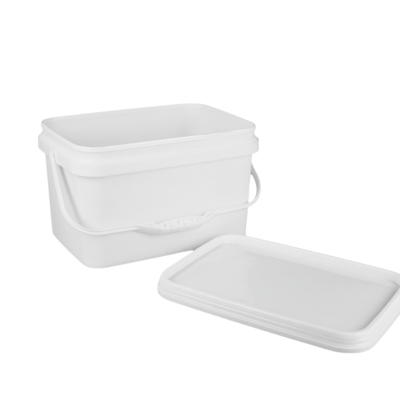 Квадратная пластиковая ведра для игрушек с рукояткой и сертификатом пищевого качества