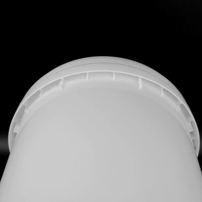 Покрасьте упаковывая Stackable белое ведро 20 Ltr пластиковое с ручкой металла
