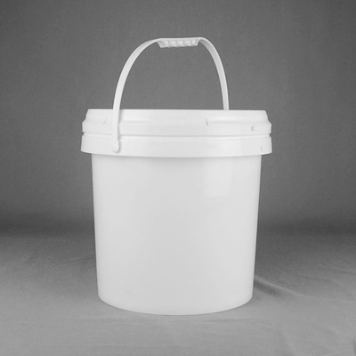 Ведро ведра 10L краски PP материальное белое круглое 10 Ltr с крышкой