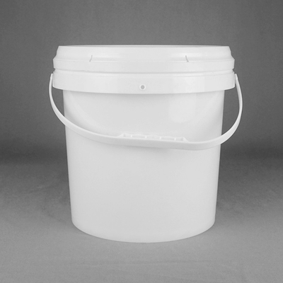 Ведро ведра 10L краски PP материальное белое круглое 10 Ltr с крышкой