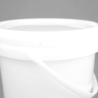 Подгонянный бочонок пластикового ведра ведра 5L/Litre PP краски белый круглый пластиковый