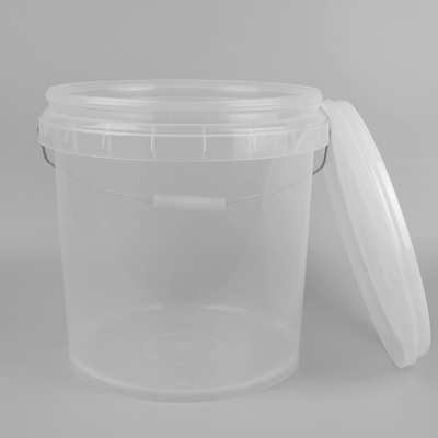 ведро ведра 10L прозрачной пластмассы 25*23*27cm пластиковое с крышкой